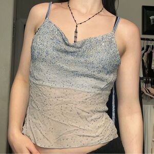 Vintage SCALA Beaded Silk CAMI